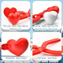 3pcs Snowball Making Tools, Duck, Snowman, Heart Shape, Outdoor Snowball Clip Random Color (3pcs/Set) Birthday Gifts Graduation
