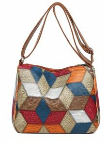 Túi đeo vai nữ mới, chất liệu da PU, kiểu dáng tối giản, thời trang. - Nhiều màu - Xem 3