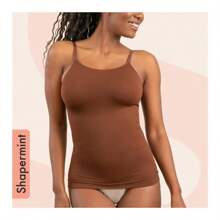 Shapermint Essentials All Day Every Day Scoop Neck Cami - Cokelat - View 1