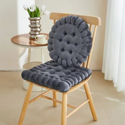 1pc Cookie Shaped Meditation Mat, Round/Square Cookie Shaped Chair Cushion, And Square Chair Pillow, Suitable For Living Room, Balcony, Office, Sofa, And Yoga Practice (Single Item, Not A Set)