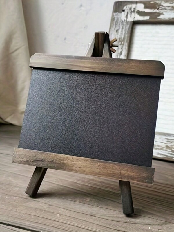 Retro Nordic Bar Vintage Distressed Small Chalkboard Memo Board Tabletop Decor, High-End Living Room Hallway Decorative Blackboard