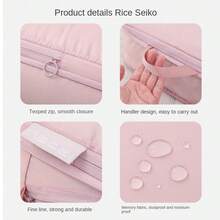 Sac de rangement de voyage multicolore, sac organisateur de bagages multifonctions de petit volume, anti-salissure, grande capacité pour chaussures - Multicolore - Voir 10