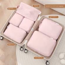 Sac de rangement de voyage multicolore, sac organisateur de bagages multifonctions de petit volume, anti-salissure, grande capacité pour chaussures - Multicolore - Voir 6