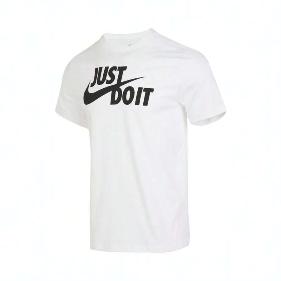 Nike Camiseta de cuello redondo de manga corta 2024 Men's AS M NSW Just Do It Swoosh TAR5007-100 - Blanco - Ver 1