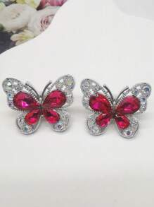 2PCS Bling Rhinestone Resin Butterfly Shoe Lace Charms Funny Shoelaces Buckles DIY Decorations Luxury Shoe Clips Accessories Decor For Women Sneakers - 2 - View 15