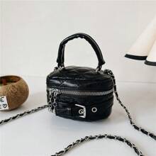 时尚 PU 女童儿童包拉链闭合轻便单肩包适合四季外出节日礼物日常搭配 - 女孩時裝包包 - 查看 18