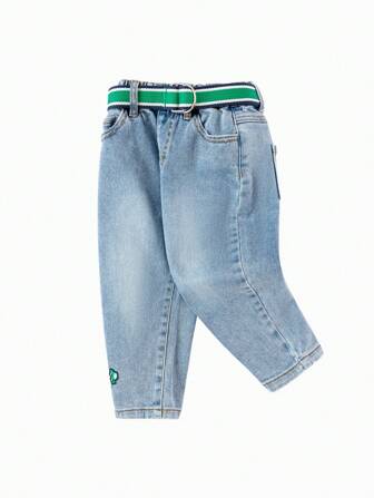 Balabala Jungen Tapered Jeans, klassische Frühlings-Jeans für Kinder