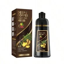 4 In 1 Herbal Hair Color Shampoo - Gentle And Non-Irritating For Men And Women - Instantly Covers Gray Hair, Dyes To Fashionable Hair Color, Plant Extracts, Nourishes Hair, Long-Lasting Color