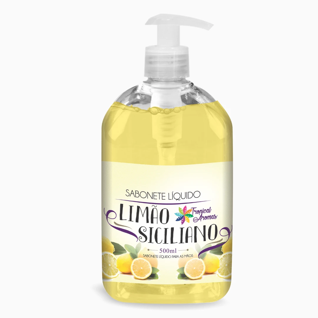 Liquid Soap 500ml Sicilian Lemon - Yellow - View 1