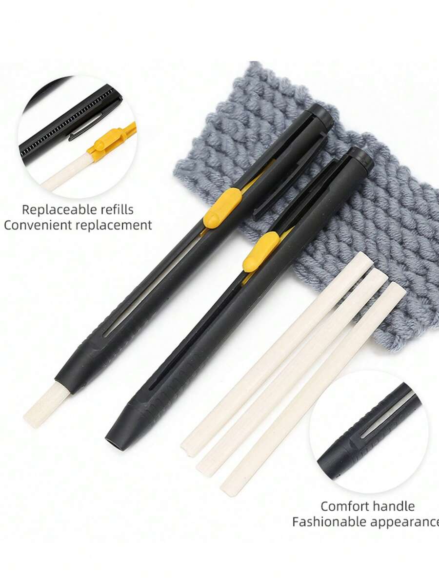 Tailor's Chalk Drawing Chalk Invisible Chalk Chalk For Marking Cloth Sewing And Clothing Marking Tools , Erasable Tailors Chalk Markers - Perfect For Sewing And Needlework,Tailor's Marking Pen