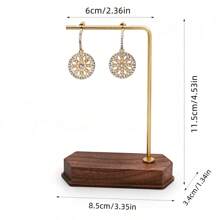 1 chiếc giá trưng bày trang sức bằng gỗ óc chó, giá để trưng bày vòng cổ, bông tai, phụ kiện chụp ảnh, đồ trang trí triển lãm trang sức, quà tặng cho phụ nữ, đồ trang trí phòng. - Nhiều màu - Xem 24