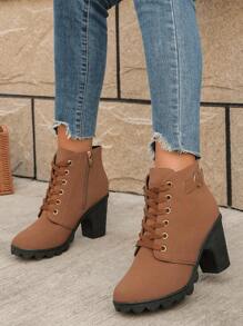 Women Snow Boots - 棕色 - 查看 3