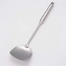 Heavy Duty 304 Stainless Steel Cookware Kitchen Cooking Utensils - Spatula,Ladle,Serving Spoon,Chef-Exclusive Stir-Fry - Silver - View 9