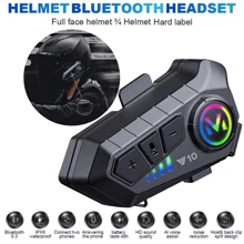 NetHong Bluetooth Motorcycle Helmet Intercom Headset Wireless Motorbike Headphone Gifts - Black - View 6