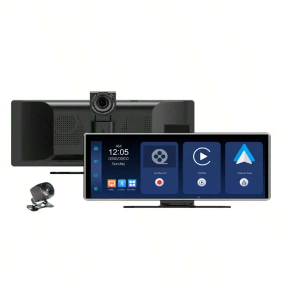 11.26 Inch In-Cell Touchscreen HD Wireless Car Dash Cam Front 4K & Rear 1080P Portable Carplay Smart Screen Driving Recorder