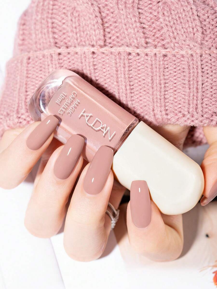 2026新款卡其星空梦幻指甲油，1瓶/10毫升，无需烘烤，快干，可撕拉，持久不脱色，无异味，水性指甲油 - 适合女性和女孩 - 秋冬新款指甲油，适合秋冬季节，美甲最佳礼物之选