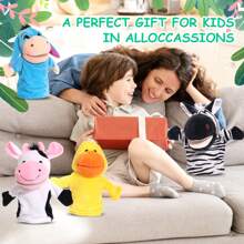 Set Of 4 Hand Puppets, Interactive Playtime Fun, Suitable For Play And Learning, Develops Creativity And Laughter, Suitable For Performance Theatre, Birthday Gifts, Nurseries And Classrooms - Multicolor - View 4