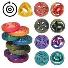 1 件 3.5-6 厘米全新 3D 打印旋转球玩具 O 形陀螺仪重力旋转缓解焦虑减压酷玩具树脂材料