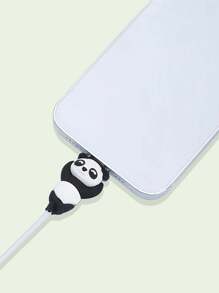 1pc/2pcs Cute Panda USB Cable Protector, Phone Data Cable Protector To Prevent Wear And Tear, Compatible With IPhone 18/20W Fast Charger, Compatible With IPhone 16/15/14 And Other Phones