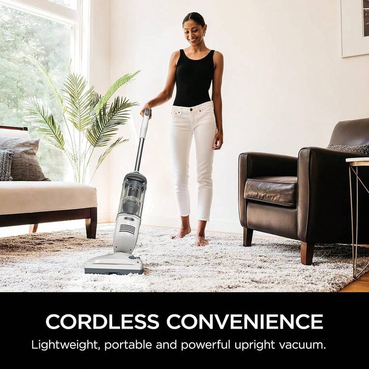 Shark SV1106 Navigator Freestyle Upright Bagless Cordless Stick Vacuum For Carpet, Hard Floor And Pet With XL Dust Cup And 2-Speed Brushroll, White/Grey - 藍色 - 查看 9