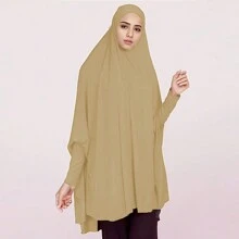 1 Stück einfacher, legerer Polyester Hidschab, für alle Jahreszeiten