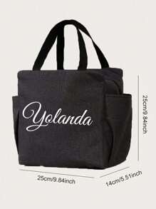 Custom Lunch Bag, Personalized Design, Stylish Insulated Lunch Bag, Large Capacity Camping Picnic Insulated Food Cooler Bag, Lightweight, Waterproof, Business, Suitable For Students, Beginners And White-Collar Workers. Suitable For Office, College, Work, Business, Commuting, Outdoor, Travel And Outing. Back To School Graduation Gift, Lunch Box Bag For Women Teachers, School Storage Bag, Teacher Storage Bag, Classroom Bag, Classroom Storage Bag