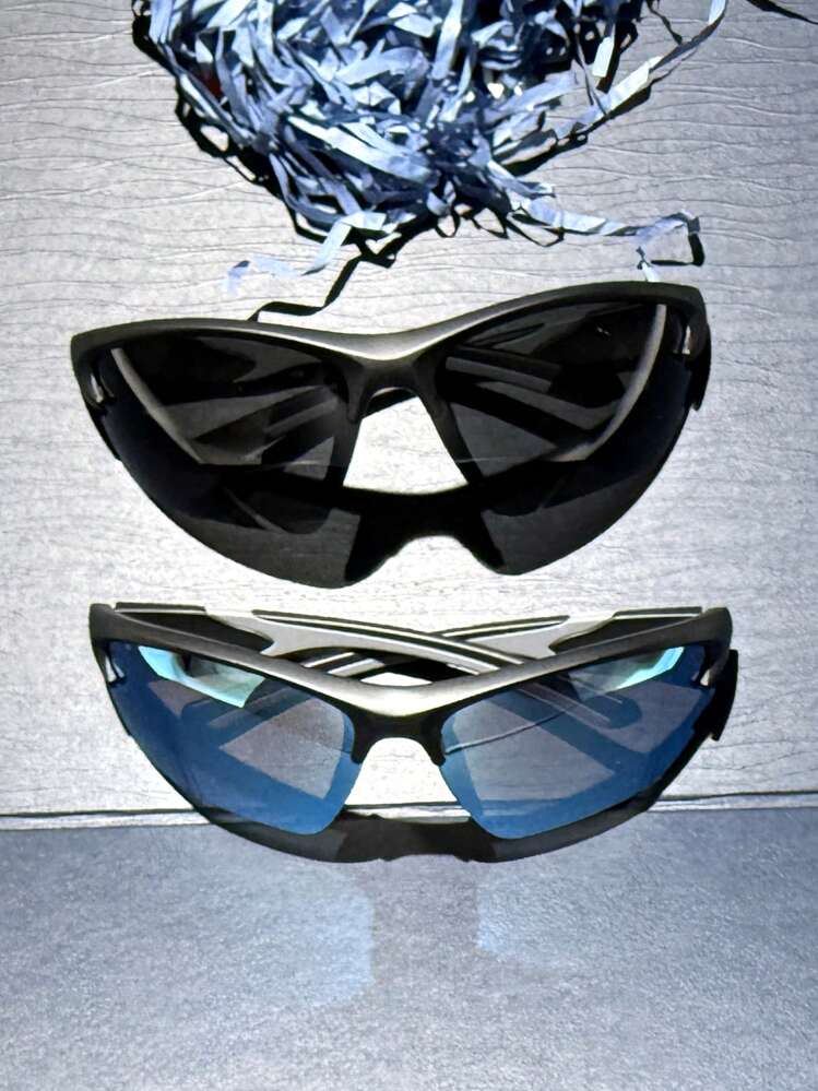 POLASUP 1pc Polarized Half-Frame Full Wrap Cycling Fishing Fashion Glasses, Dual Color Silicone Non-Slip Y-Shaped Lightning Temples Design, Breathable Casual Street Bohemian Party Punk Oval Flat Top Classic Frame Unisex Driving Fashion Glasses Suitable For Summer, All Seasons, Holiday, Commuting For Summer Beach Vacation,Outdoor,Travel - Multicolor - View 18