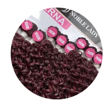 Curly Hair For Interlacing Verna Noble Lady Protein Fiber 75cm - 9 Screens - 320g - Pink Ombre - View 3