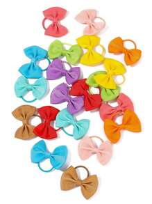 10/20/40/80 件套莫兰迪发带，女孩简约弹性发带，马尾辫发饰，适合生日派对、节日、糖果色婴儿 - 彩色 - 查看 8