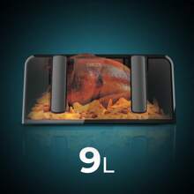 Cecotec Ctec 9-litrowa cyfrowa frytkownica bezolejowa Cfry Advance 9000 z oknem - Wielokolorowe - Zobacz 4