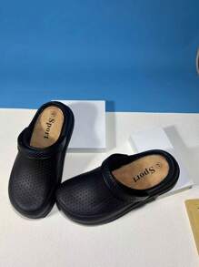 女士厚底拖鞋，韩版时尚夏季厚底包头一脚蹬拖鞋，休闲装，防滑沙滩凉鞋