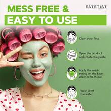 3pcs Green Tea Mask Stick Blackhead Remover Deep Pore Cleansing Clay Stick Mask Moisturizing Oil Control Shrink Pores Remove Anti-Acne Mask Facial Care - 綠色 - 查看 9