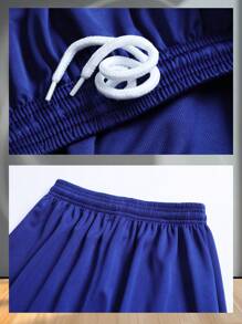 Anpassbares Barcelona-Stil Fußball-Set für Kinder und Jugendliche (8-12 Jahre) - Personalisiertes Trikot- und Shorts-Set mit anpassbarem Logo, Nummern und Textinhalt
