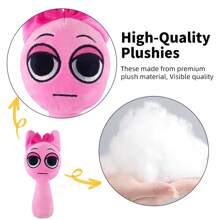 Kouipoie Sprunki Plush Toy,9.8"Funny Sprunki Plushies For Games Fans,Super Soft Collectible Stuffed Toy,Christmas Birthday Gifts For Boys Girls And Fans Aged4 5 6 7 8 9 10+Years Old Stocking Stuffers - Pink - View 4