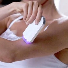 女士电动剃须刀、感应式脱毛器 - 白色 - 查看 5