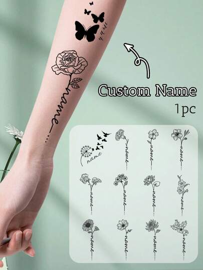 4/8/16/20/40/80pcs Custom Temporary Tattoo Stickers, Suitable For Various Parties Such As Birthday Celebrations, Weekend BBQs And Cocktail Parties, Convenient Handmade Use, Favorite Single Party Temporary Tattoos,Custom Temporary Tattoo Stickers, Suitable For Christmas, Holiday Parties, Surprise Your Loved Ones, Birthdays, Adult Parties, Boys Or Girls' Gatherings, Adult Weddings, Weekend Barbecues, Cocktail Parties, Applicable For Hands,Looks Of Party,Beauty & Health,Customized Temporary Tattoos