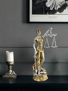 1 bức tượng Nữ thần công lý bằng nhựa, Phụ kiện trang trí, Thích hợp cho máy tính để bàn, giá sách trong nhà, văn phòng hoặc phòng học, Quà tặng ngày lễ - Nhiều màu - Xem 14