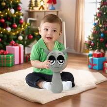 Kouipoie Sprunki Plush Toy,9.8"Funny Sprunki Plushies For Games Fans,Super Soft Collectible Stuffed Toy,Christmas Birthday Gifts For Boys Girls And Fans Aged4 5 6 7 8 9 10+Years Old Stocking Stuffers - Grey - View 2