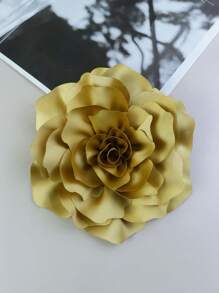 20cm 2024 Korean Style 3D Satin Peony Flower Handmade Brooch, Versatile Apparel & Dress Accessory Valentines - Flower - View 20