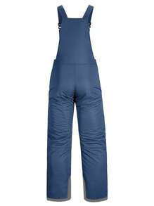 Women's Sleeveless Ski Jumpsuit, Adjustable Strap Romper, With Side Pockets And Long Wide-Leg Design - màu xanh nước biển - Xem 4
