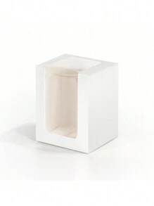 12 Stücke/24 Stücke 8x8x10cm Fenster Präsentationsboxen aus Papier, geeignet für Partygeschenke, Verpackung, kleine Papierboxen - 8x8x10cm - Übersicht 19