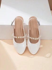 New Summer Fashion Mary Jane Pointed Toe Flat Shoes, Teenage Girls Student Plus Size Casual Outdoor Flat Leather Shoes, Comfortable School Campus Flats