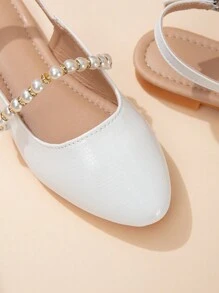 New Summer Fashion Mary Jane Pointed Toe Flat Shoes, Teenage Girls Student Plus Size Casual Outdoor Flat Leather Shoes, Comfortable School Campus Flats