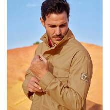 Atlas For Men Chaqueta safari para hombre (ocre) - Amarillo - Ver 2