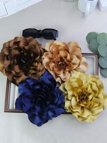20cm 2024 Korean Style 3D Satin Peony Flower Handmade Brooch, Versatile Apparel & Dress Accessory Valentines - Flower - View 3