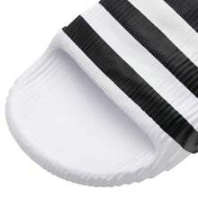 Adidas 阿迪达斯 Adilette 22 男女通用拖鞋，IF3668 - 白/黑 - 查看 8