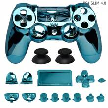 TOPWOLF DIY Full Set Housing Shell Front Back Cover Case Skin Decorative Strip Buttons Kit For PlayStation 5 PS 5 Controller