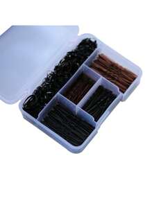 300 pezzi Set combinato di fermagli dritti e a forma di U in scatola, kit per acconciature per trucco quotidiano e raduni, styling e gestione della frammentazione dei capelli, fermagli a pinza, set per acconciature, regali