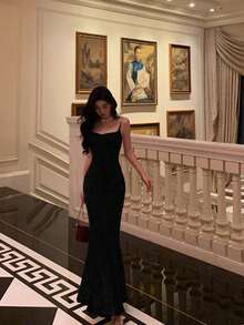 Sleeveless Bodycon Dress With Open Back For Women, Elegant & Sexy,Party Dress,Gown,Formal,Evening,Wedding Guest