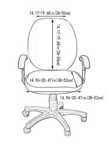(Set de 2 piezas)Funda para silla de unicolor tipo dividido completamente envuelta en polvo de raíz de loto, funda para silla de oficina y hogar, funda elástica para reposabrazos y asiento de silla - Rosa vieja - Ver 2